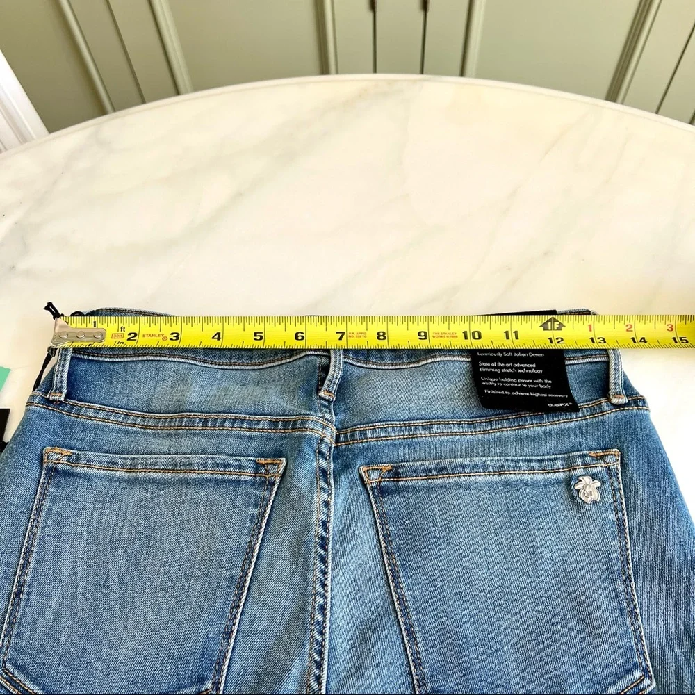 Black Orchid Jude Zipper Detail Skinny Jean Indigo Sz 26 - Picture 12 of 13